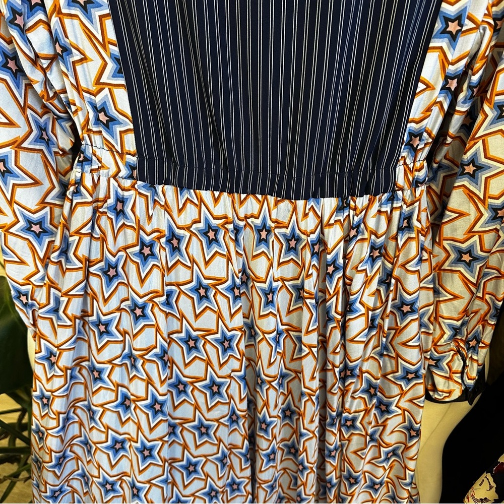 Sister Jane Navy and Orange Long Sleeve Dress - Picture 5 of 11